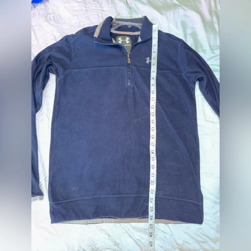 Under Armour Navy Blue Quarter Zip Performance Pullover Size S